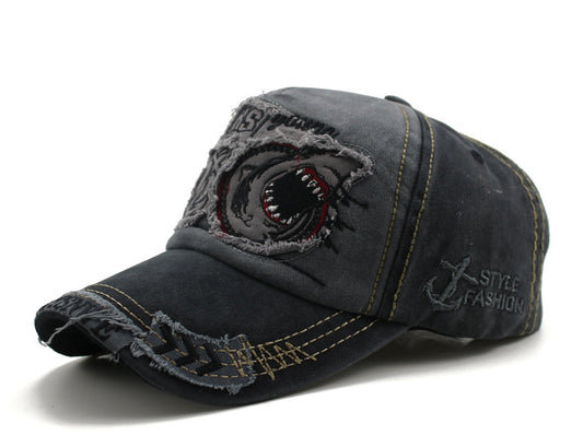 Shark Denim Cap Hip Hop Outdoor Snapback Baseball Caps - Urban Caps
