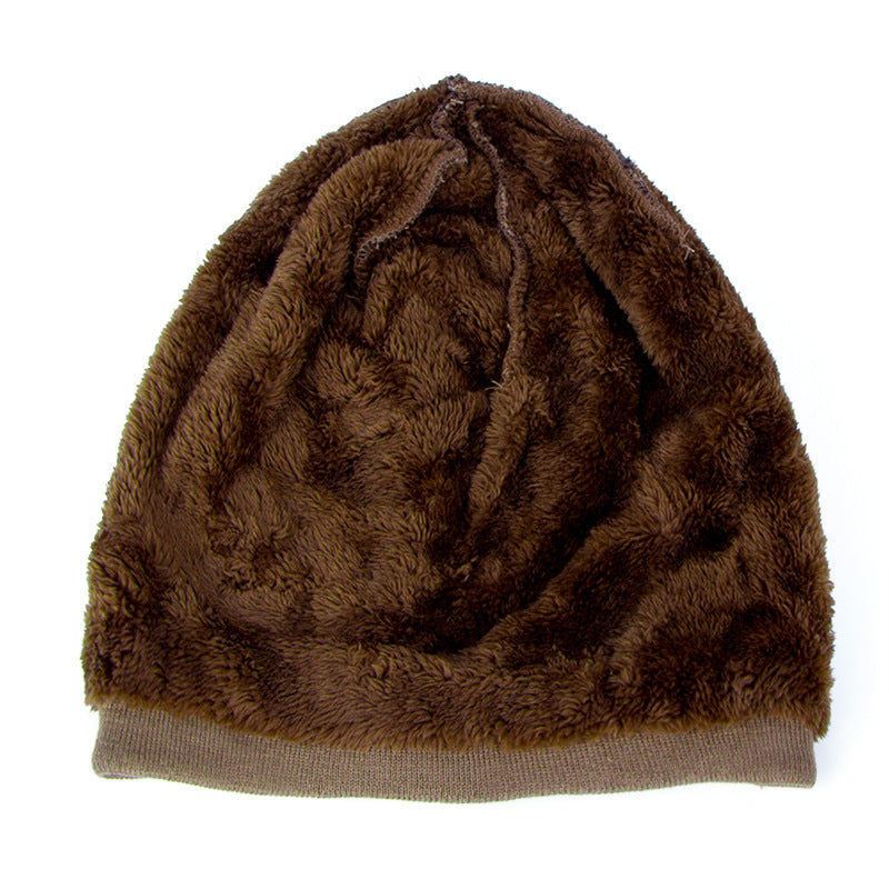 Fleece-lined Warm Big Five-pointed Star Knitted Woolen Hat - Urban Caps
