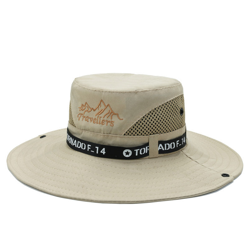 Mountaineering Fishing Sunscreen Travel Breathable Large Eave Visor Hat For Men - Urban Caps