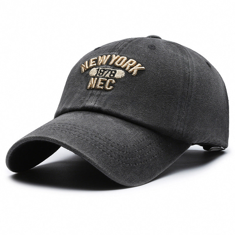 Paste Cloth Embroidery Three-dimensional Letter Baseball Cap Men - Urban Caps