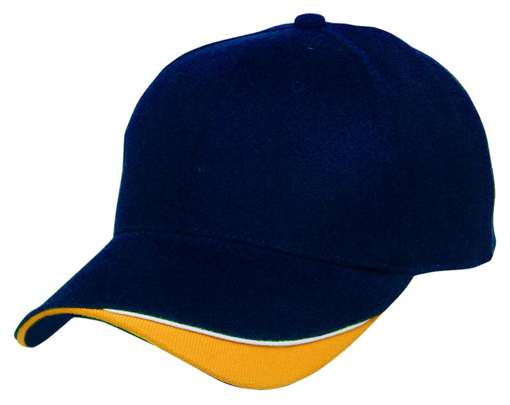 Signature Cap – Heavy Brushed Cotton, Contrast Trim, Velcro Fit - Urban Caps