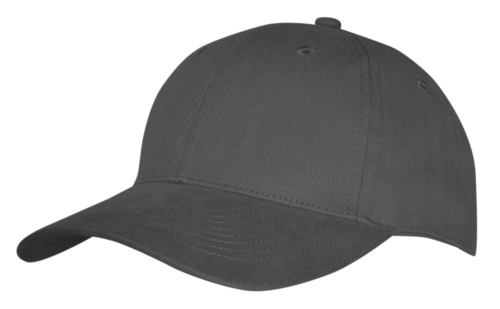Heavy Brushed Cotton Cap – Durable 6-Panel, Adjustable Gunmetal Buckle, Pre-Curved Peak - Urban Caps