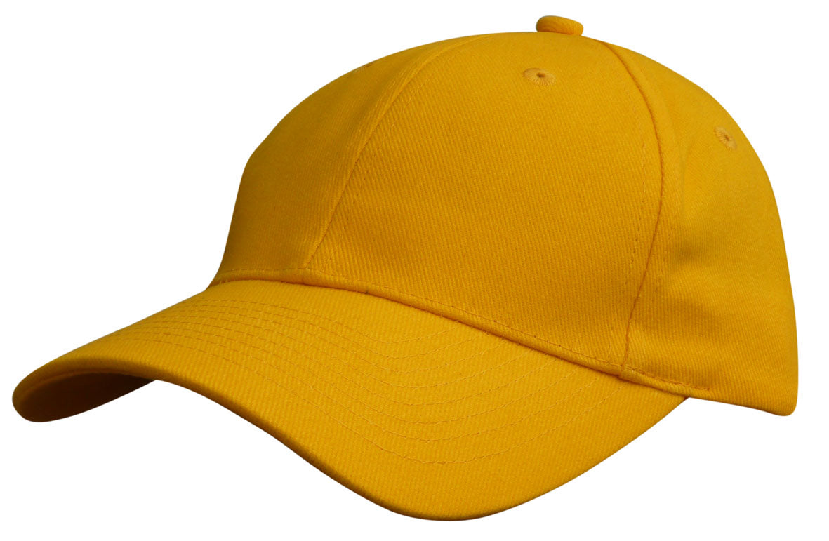 Heavy Brushed Cotton Cap – Durable 6-Panel, Adjustable Gunmetal Buckle, Pre-Curved Peak - Urban Caps