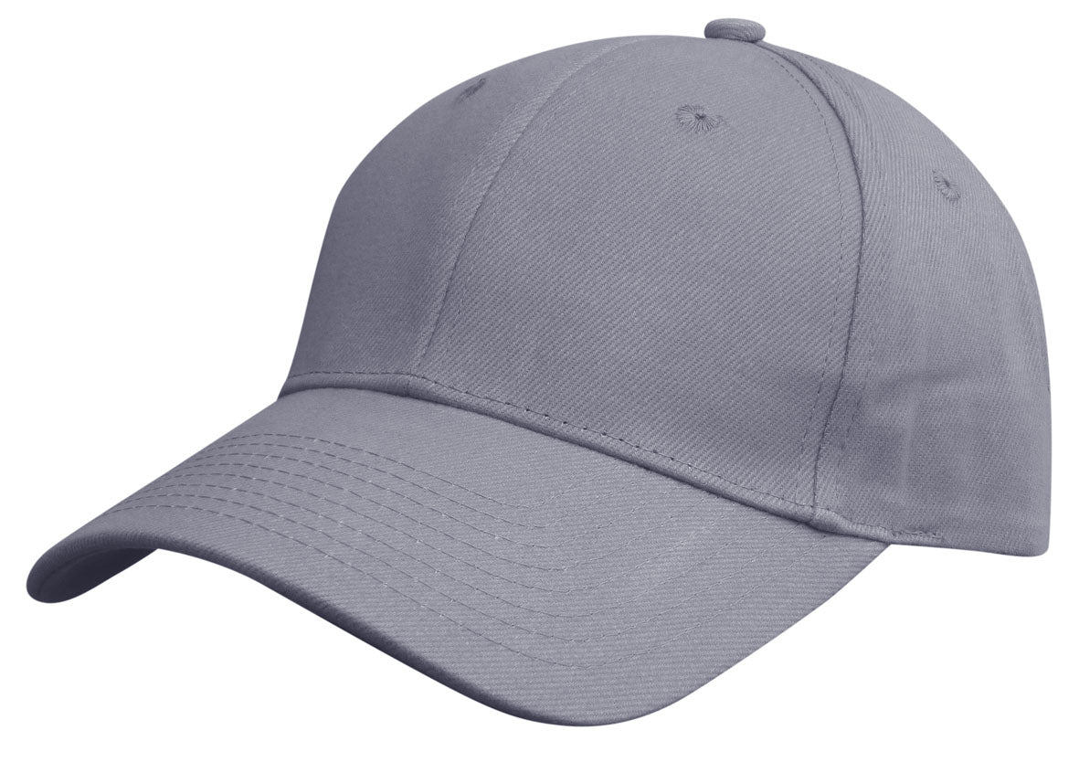 Heavy Brushed Cotton Cap – Durable 6-Panel, Adjustable Gunmetal Buckle, Pre-Curved Peak - Urban Caps