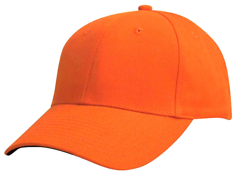 Heavy Brushed Cotton Cap – Durable 6-Panel, Adjustable Gunmetal Buckle, Pre-Curved Peak - Urban Caps
