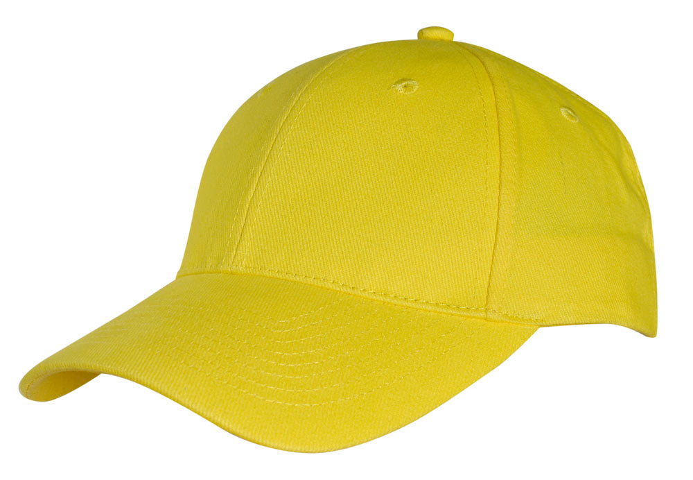 Heavy Brushed Cotton Cap – Durable 6-Panel, Adjustable Gunmetal Buckle, Pre-Curved Peak - Urban Caps