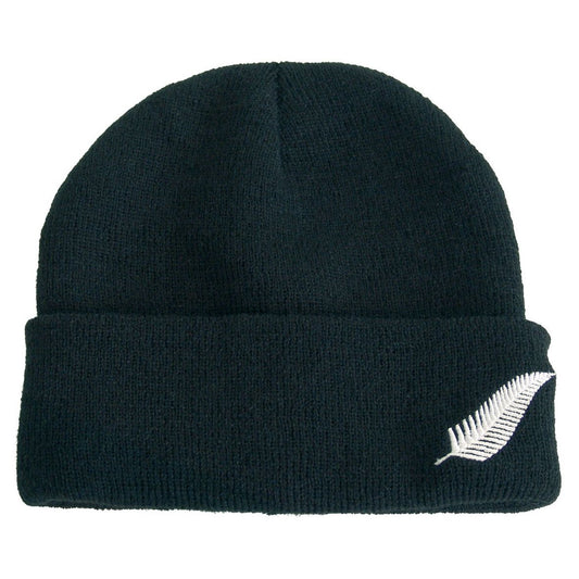 Silver Fern Acrylic Beanie – Unisex Warm Knit Hat | NZ Stock - Urban Caps