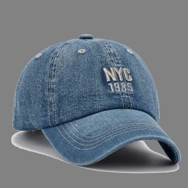 Hat Men'S Denim Baseball Peaked Cap