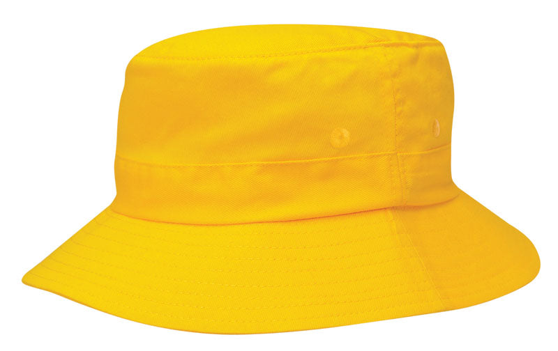 Kids Bucket Hat with Adjustable Toggle – Cotton Twill, Fits 51-54cm - Urban Caps