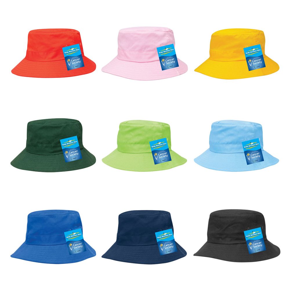 Kids Bucket Hat – SunSmart Cotton Twill with Adjustable Toggle | NZ Stock - Urban Caps