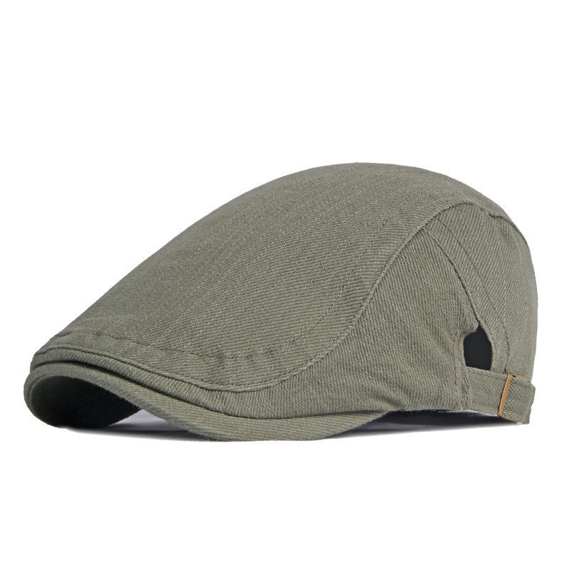 Simple Light Board Cotton Beret Men's Retro - Urban Caps
