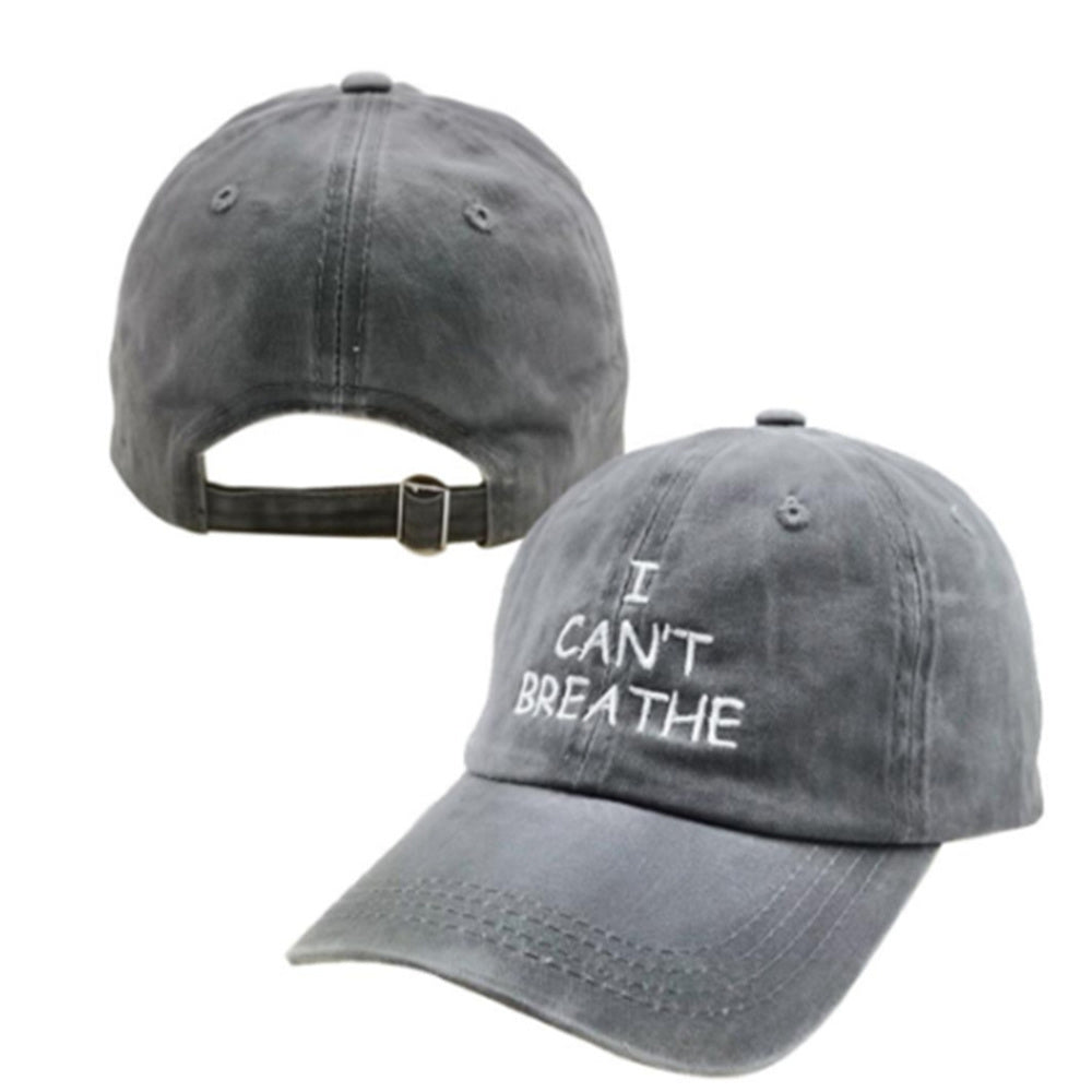 I can't breathe embroidered baseball caps - Urban Caps