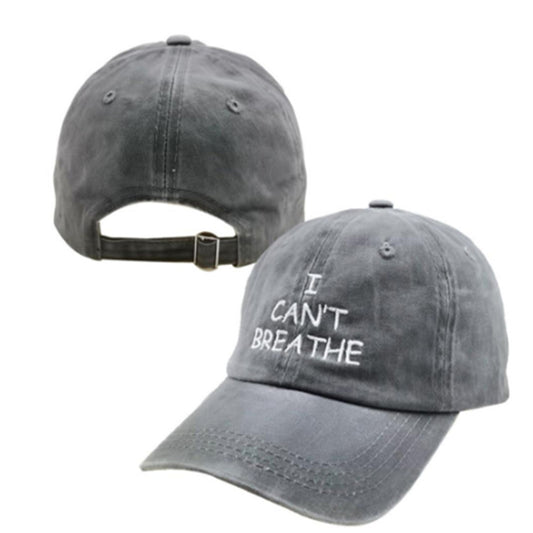 I can't breathe embroidered baseball caps - Urban Caps