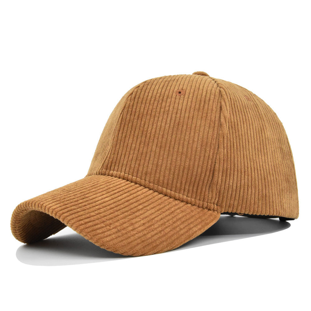 Fashion Corduroy All-matching Peaked Cap Men - Urban Caps