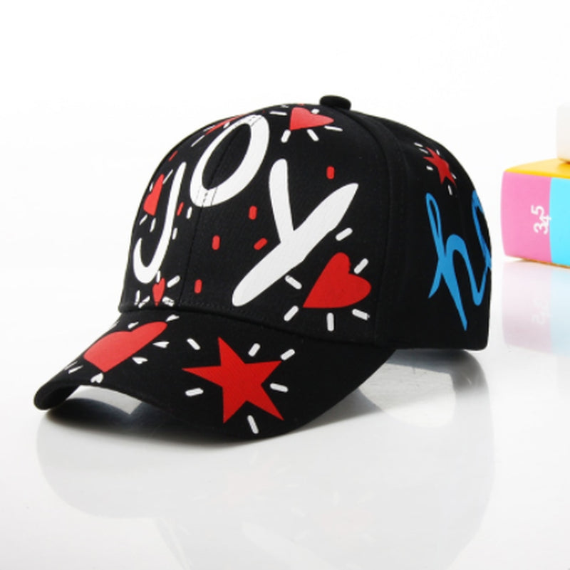 Korean Cartoon Graffiti Hipster Peaked Boys and Girls Parent Child Baseball Fashion European and American Stylish Hip Hop Hat