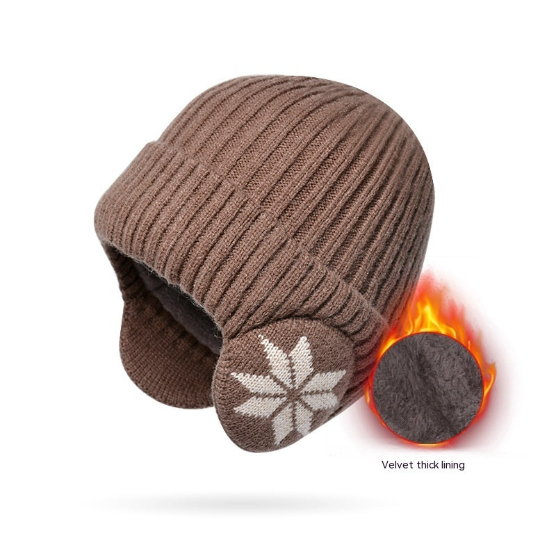 Thermal Knitting Woolen Cap Men's Fleece-lined Thickened Winter Trending Products - Urban Caps