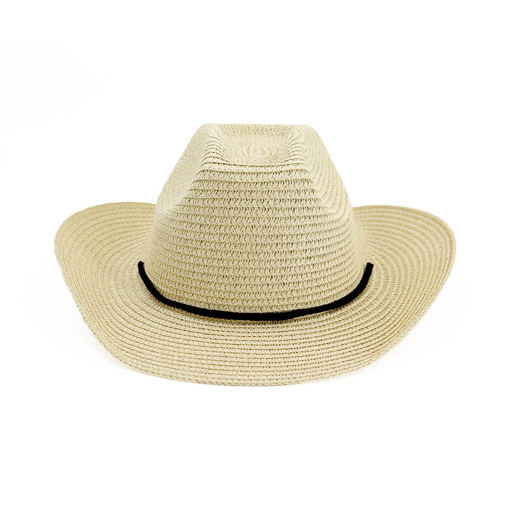 Shade Outdoor Beach Big Brim Cowboy Straw Hat - Urban Caps