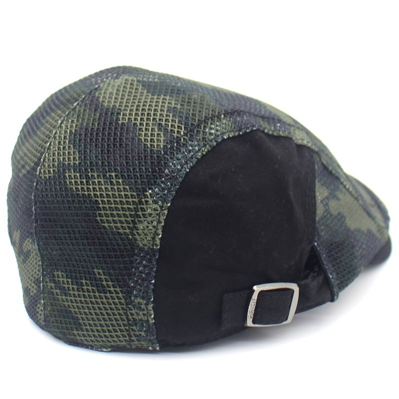 Camouflage Mesh Cloth Beret Men And Women Casual - Urban Caps
