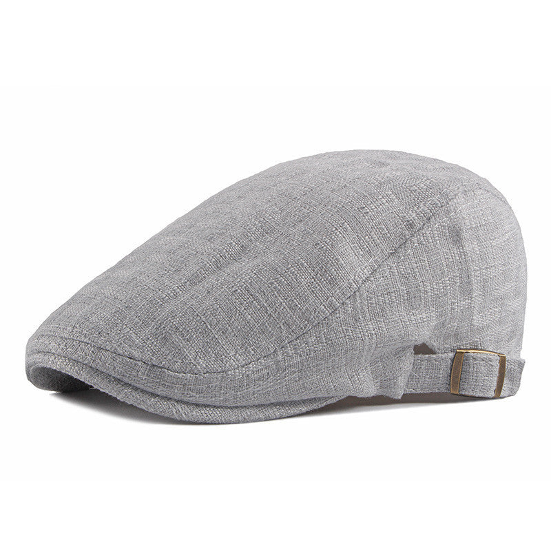 Men’s Lightweight Cotton Sun Cap – Retro British-Style Flat Hat | Breathable Fit - Urban Caps