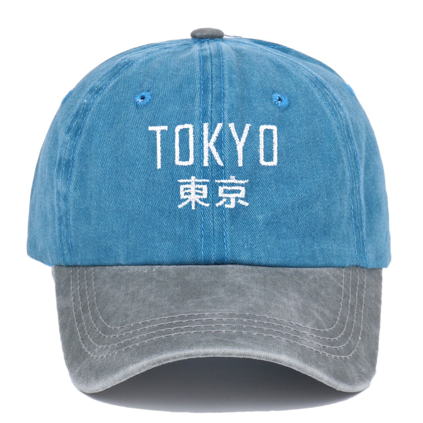 New Retro Washed Simple Tokyo Letters Hat - Urban Caps