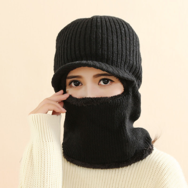 Thickened warm knitted woolen hat - Urban Caps