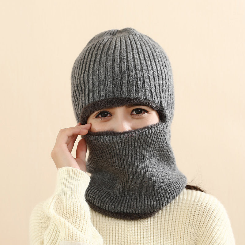 Thickened warm knitted woolen hat - Urban Caps