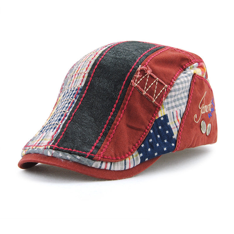 Vintage Stitching Beret Cap - Urban Caps