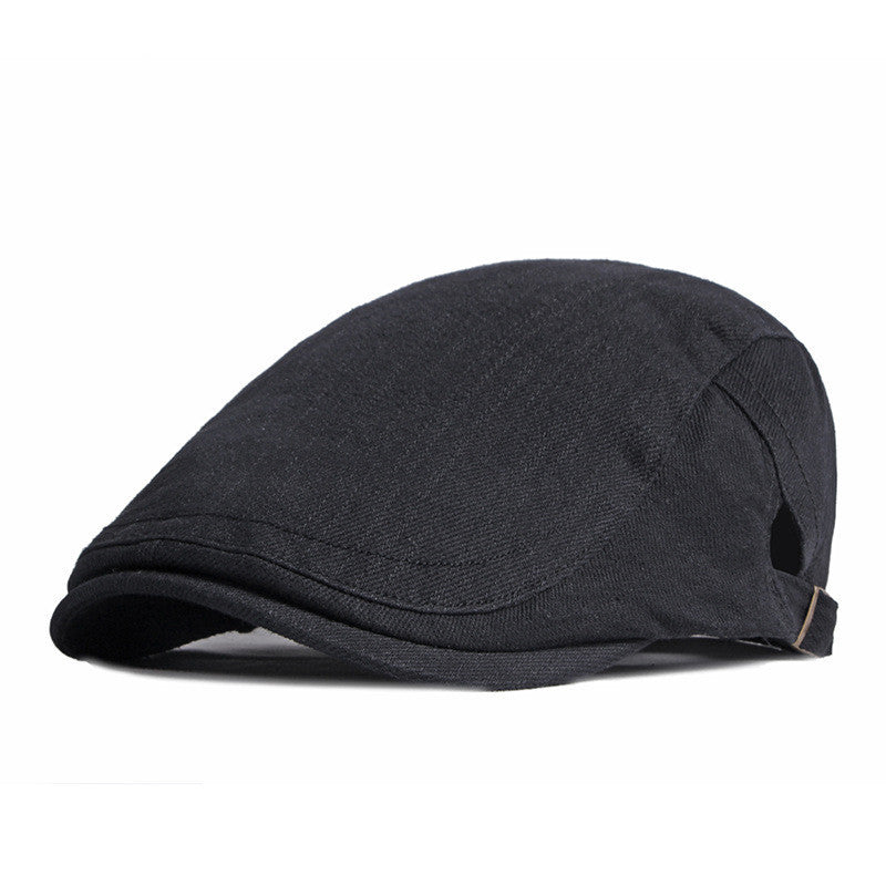 Simple Light Board Cotton Beret Men's Retro - Urban Caps