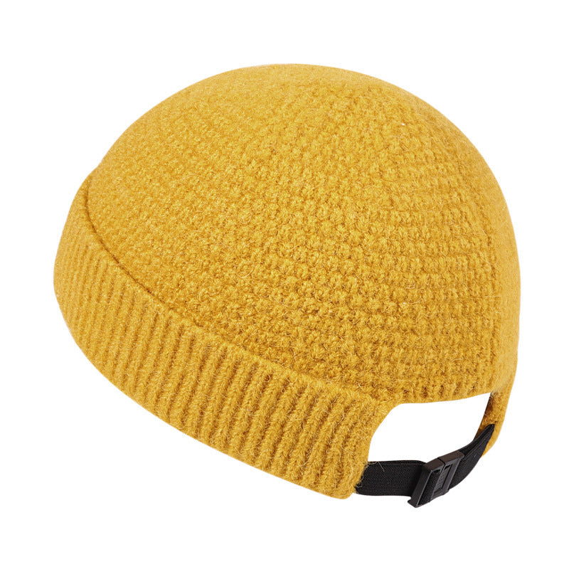 Outdoor Autumn And Winter Warm Hemming Knitted Woolen Cap - Urban Caps