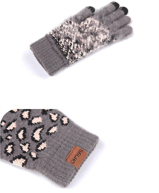Three-piece Warm Knitted Woolen Hat, Scarf And Gloves - Urban Caps