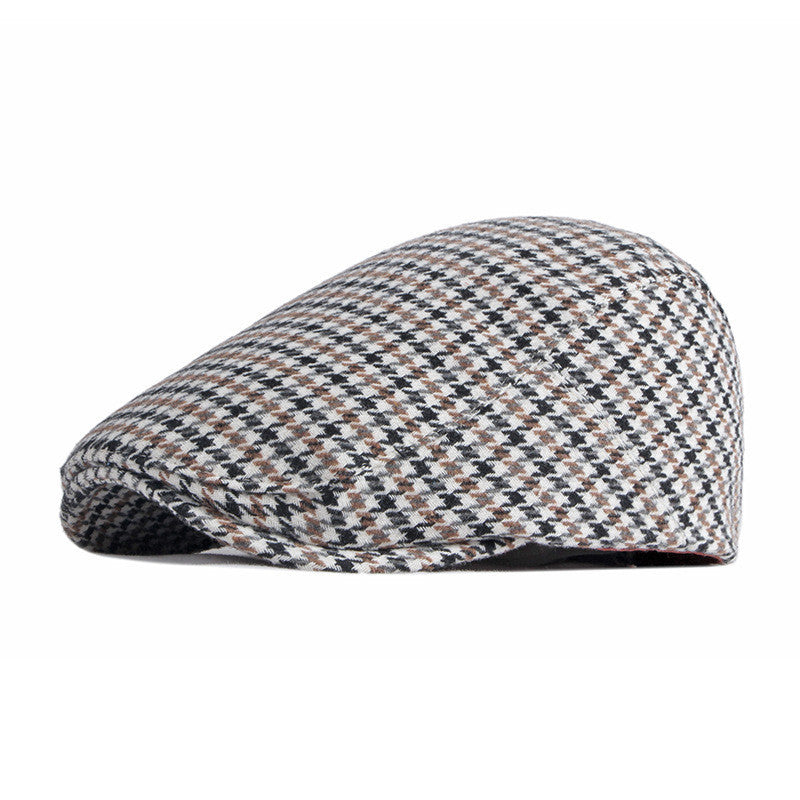 Fashion Retro Beret Houndstooth - Urban Caps