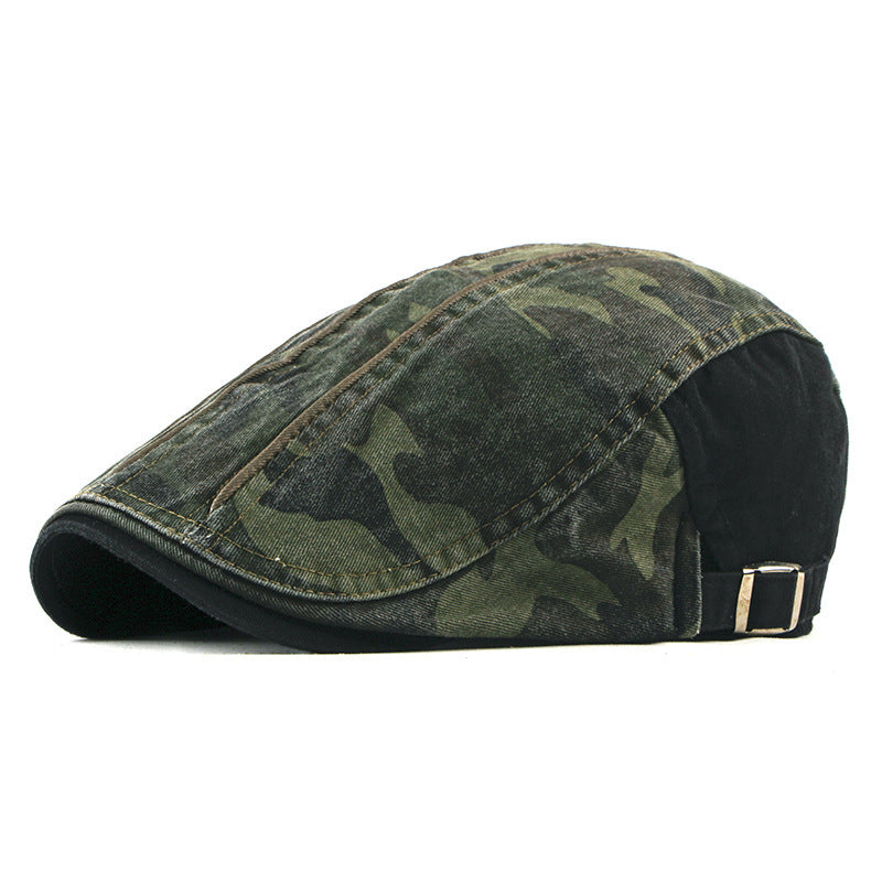 Camouflage Beret Hat Men's Wash Cap - Urban Caps