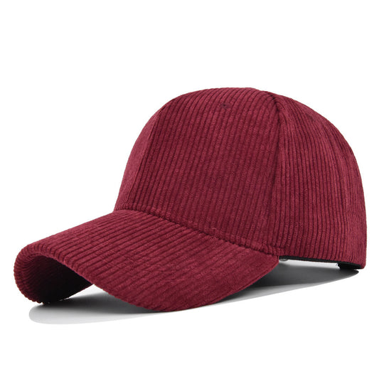 Fashion Corduroy All-matching Peaked Cap Men - Urban Caps