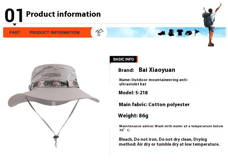 Men's Cotton Outdoor Sunshade Hat - Urban Caps