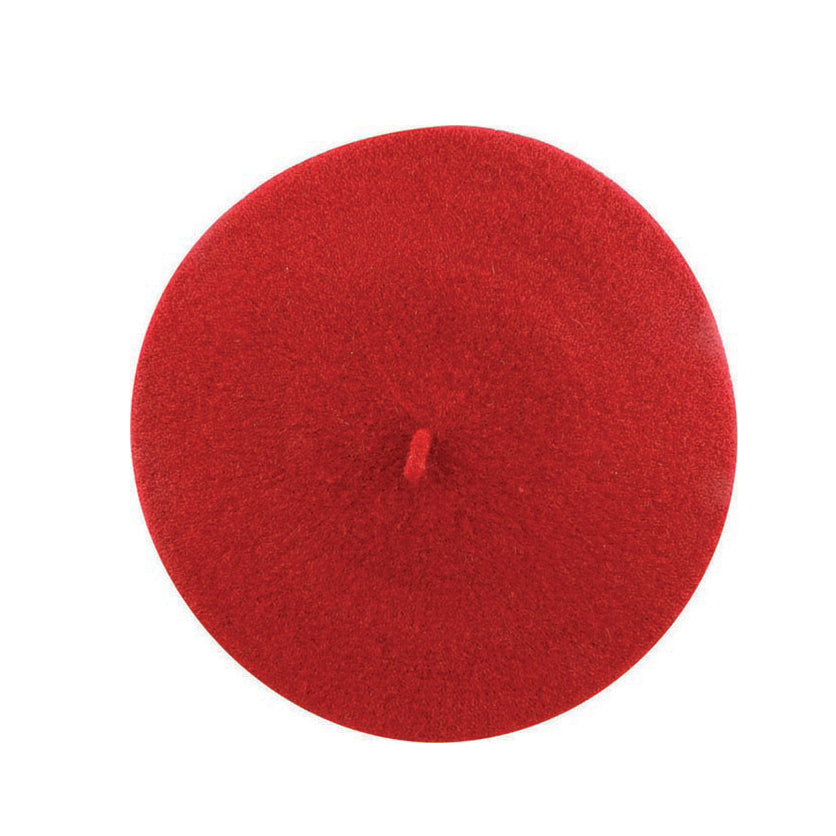 Amelie 100% Wool Beret – 11-Inch Classic Round Hat for Winter