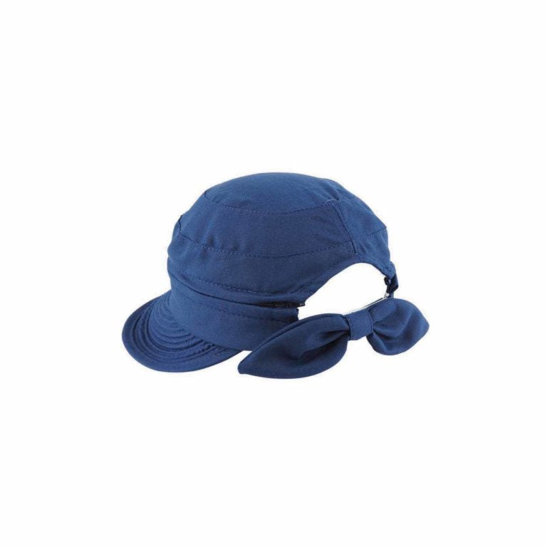 Dorothea Convertible Polycotton Cap and Visor with Removable Top and Velcro Strap