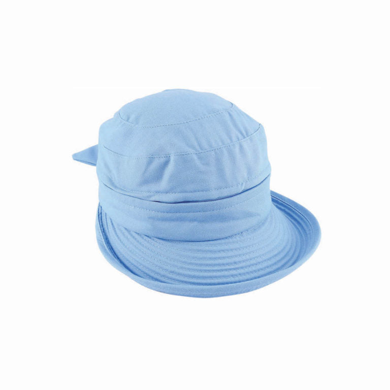 Dorothea Convertible Polycotton Cap and Visor with Removable Top and Velcro Strap
