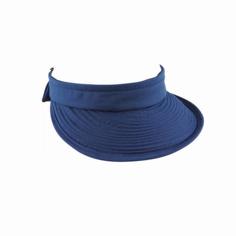 Dorothea Convertible Polycotton Cap and Visor with Removable Top and Velcro Strap