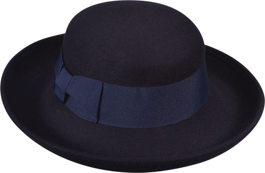 Wool Felt Hat with Turned Brim