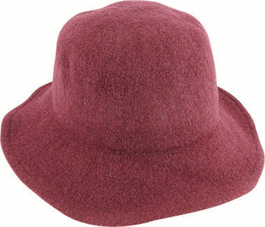 Boiled Wool Small Brim Hat with Mouldable Wire Brim – Winter Collection