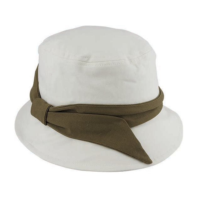 Hemp Blend Narrow Brim Sun Hat with Bow – UPF50+ Protection
