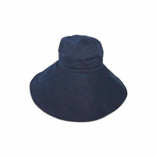 Indigo Hemp Blend Sunhat – Shapeable Wide Brim, Lightweight, UPF50+ Protection