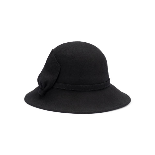 Luna Women's Australian Wool Felt Bell Cloche Hat with Adjustable Fit
