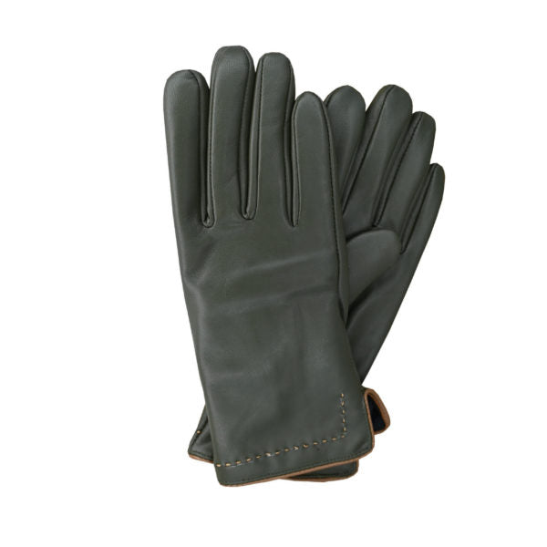 Idaho Sheepskin Leather Gloves – Contrast Stitch Trim, Winter Insulated