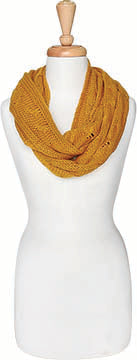 Acrylic Pattern Knit Infinity Scarf – Winter Loop Design