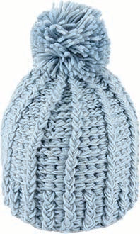 Chunky Crochet Acrylic Beanie with Pom – Winter Knit Hat