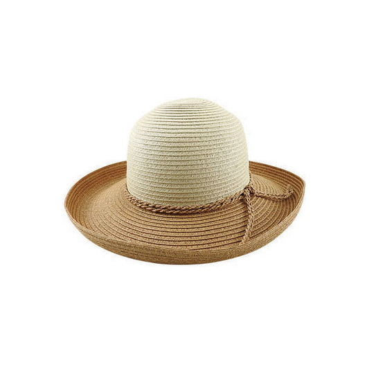 Ruby – Braided Breton Hat with Twisted Self Trim and UPF 50+ Protection