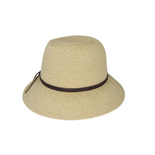 Ella Braided Cloche Hat with Natural Fibres and UPF 50+ Sun Protection