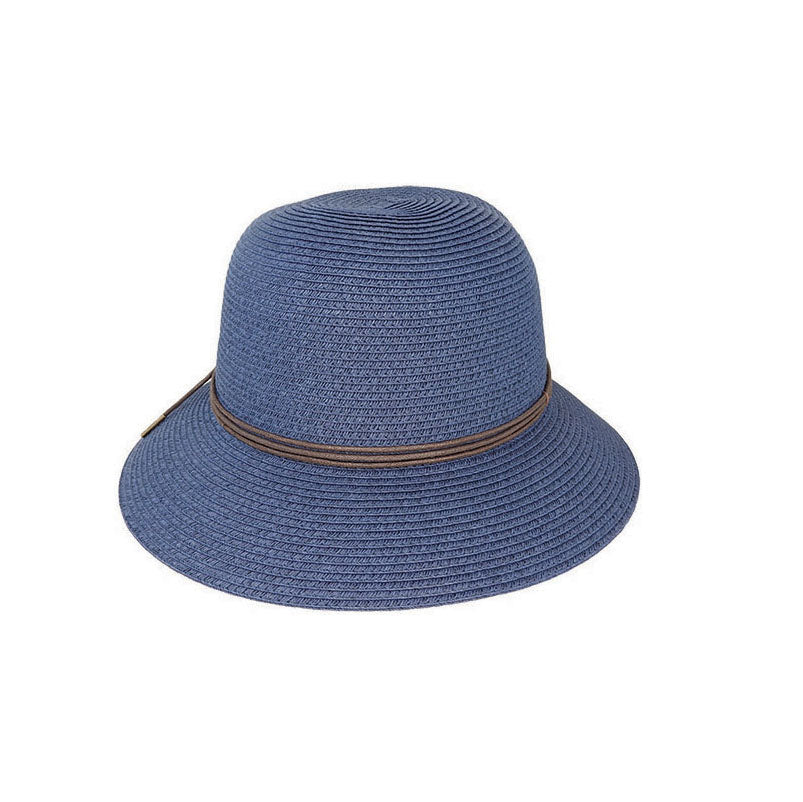 Ella Braided Cloche Hat with Natural Fibres and UPF 50+ Sun Protection