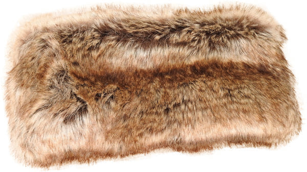 Cable Knit Acrylic Headband with Faux Fur Lining